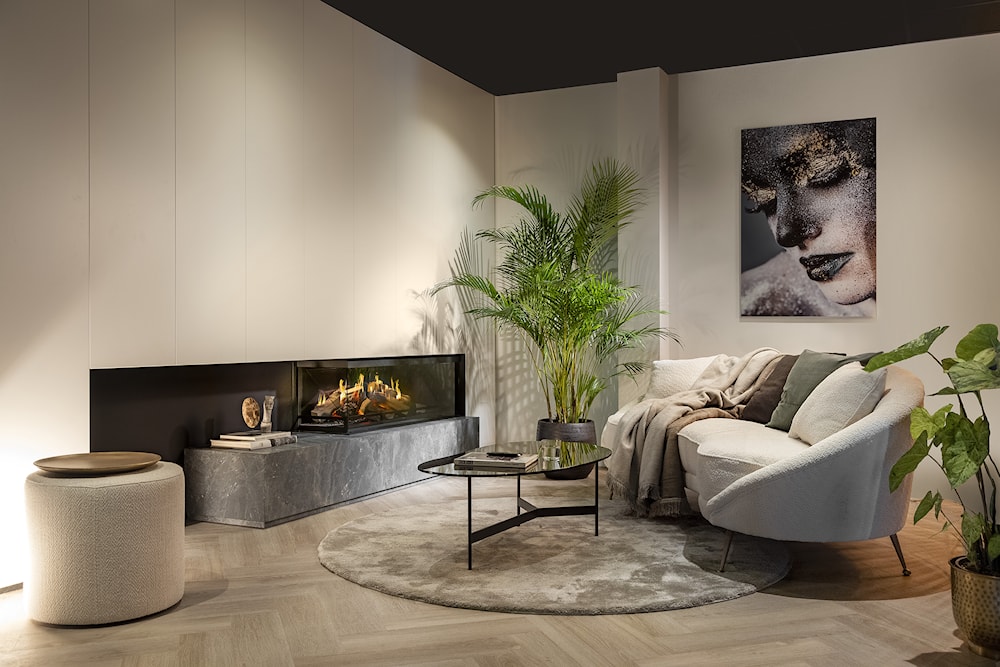 Kalfire E-One 130 C Bioetanolkaminer & elkaminer frilagd